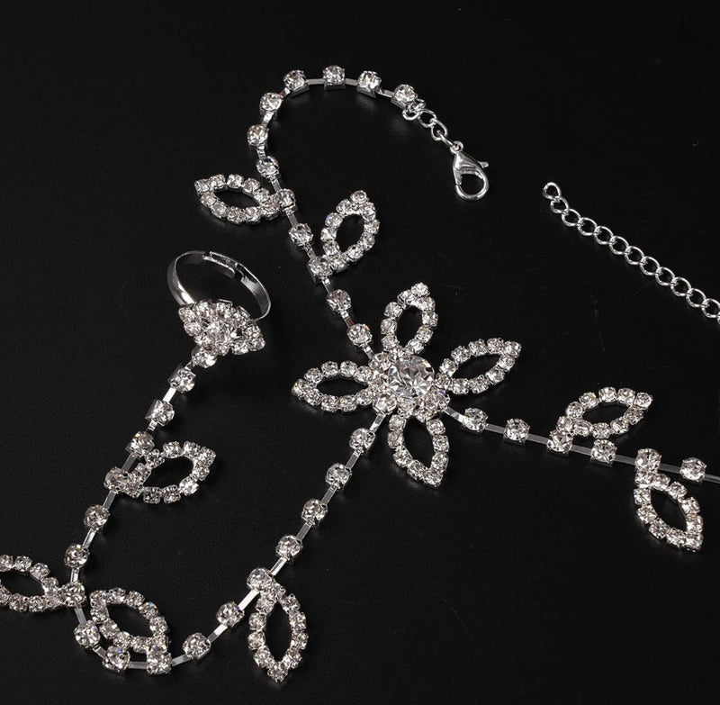 Rhinestone Butterfly  Anklet