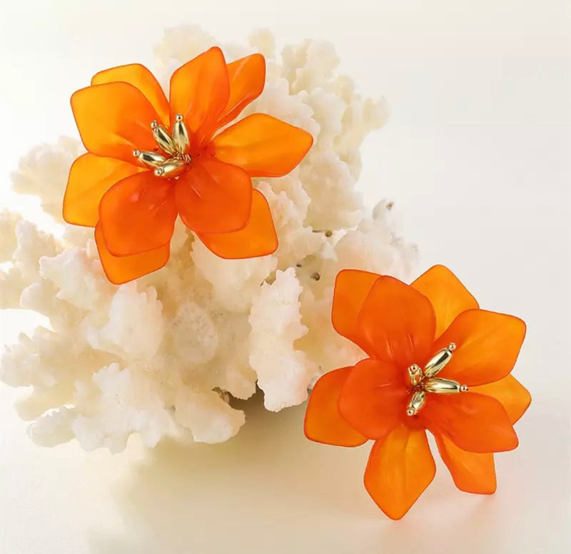 Fashion Flower Stud Earrings For -  1pair
