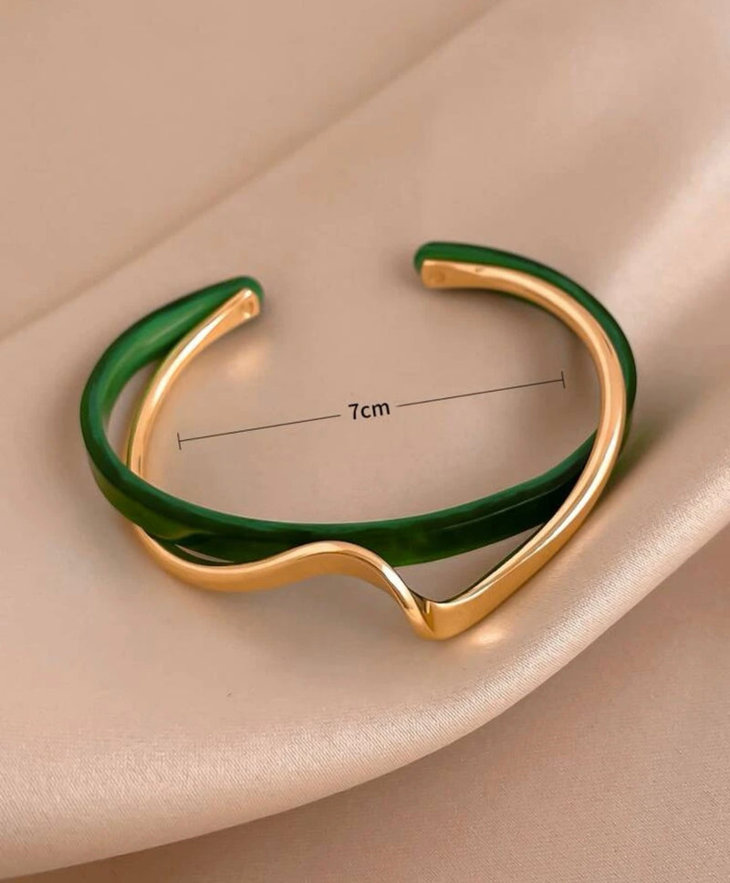 Unique Double Layered Cuff Bracelet