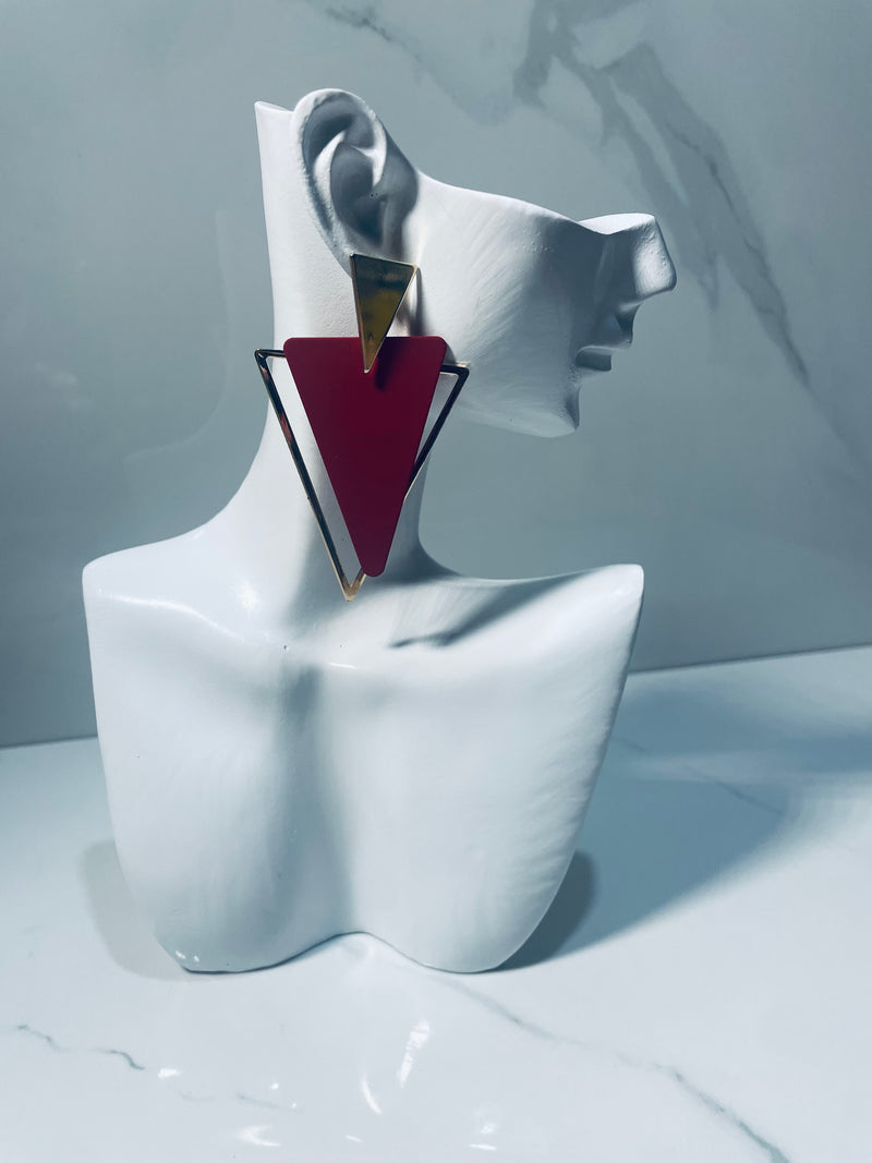 Triangle Drop Luxury Earring