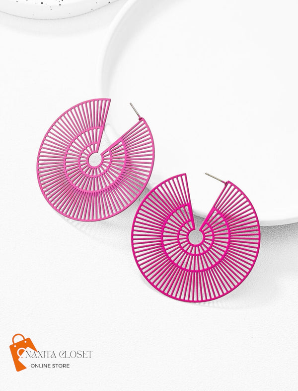 Fashion Iron Round Hoop Earrings