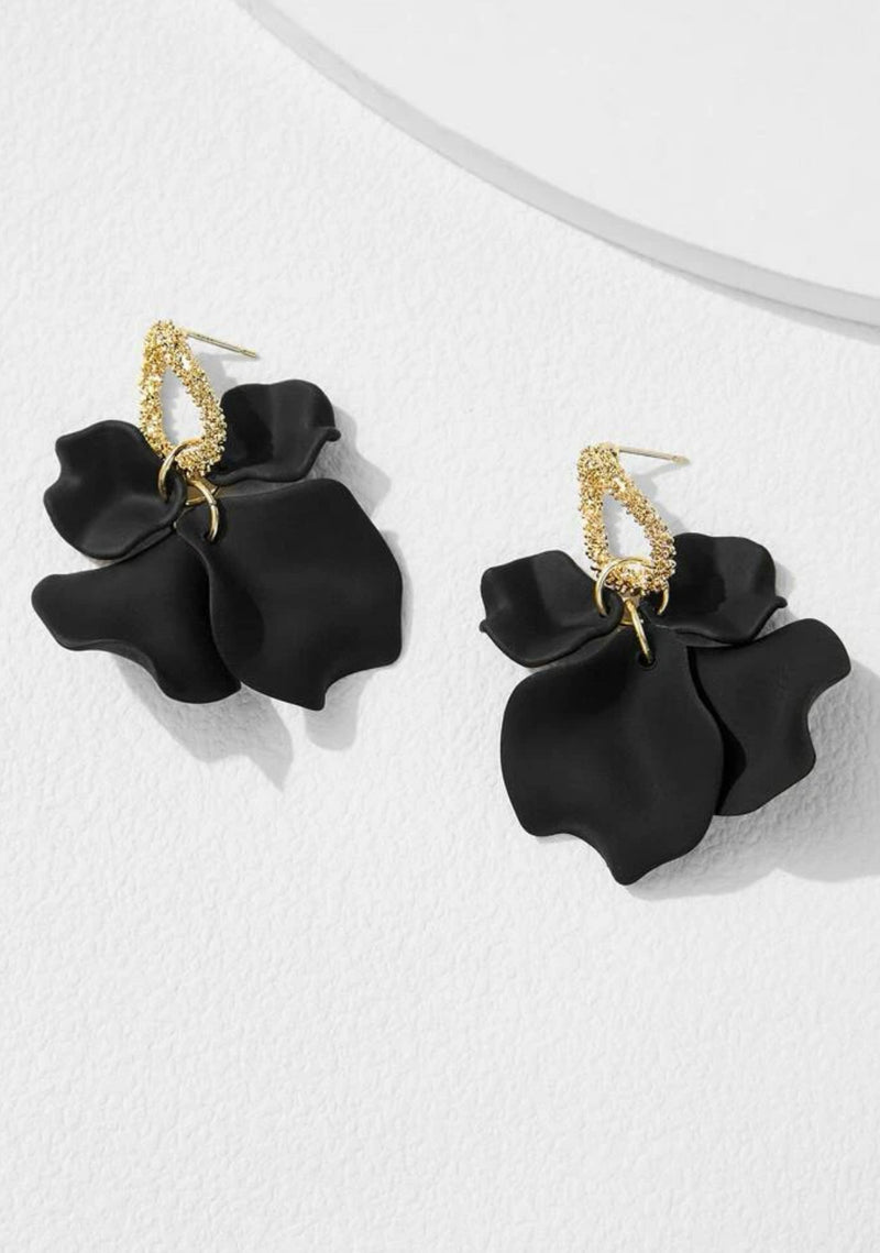 Petal Tassel Drop Earrings