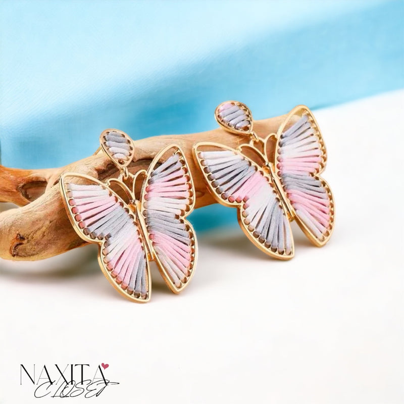 Fashion Braided Butterfly Dangle Earrings
