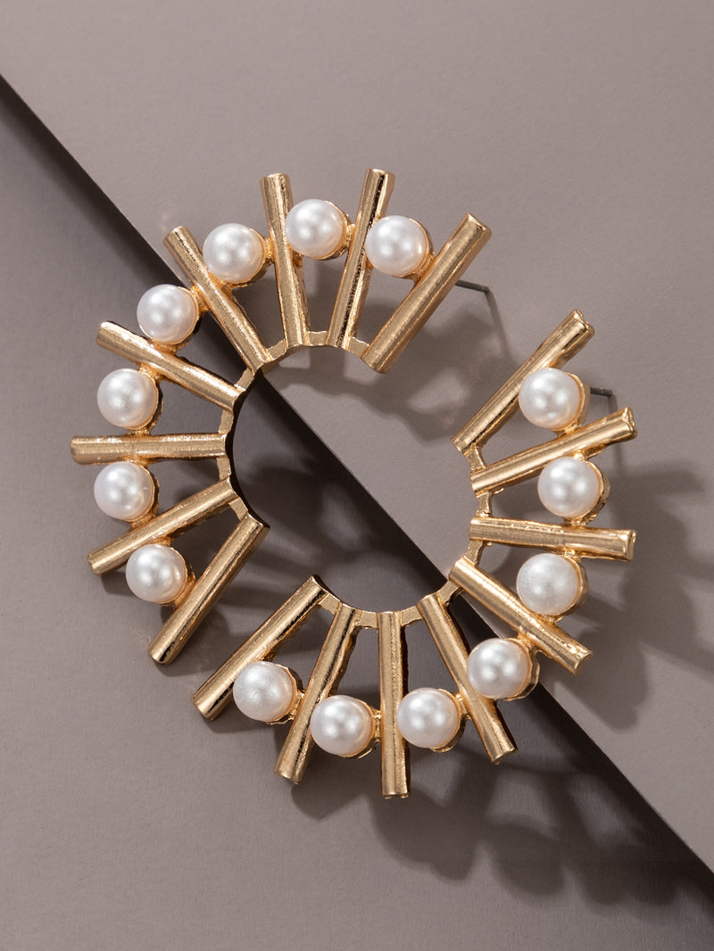 Faux Pearl Earrings