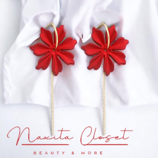 Flower Tassel Earrings - Naxita Closet