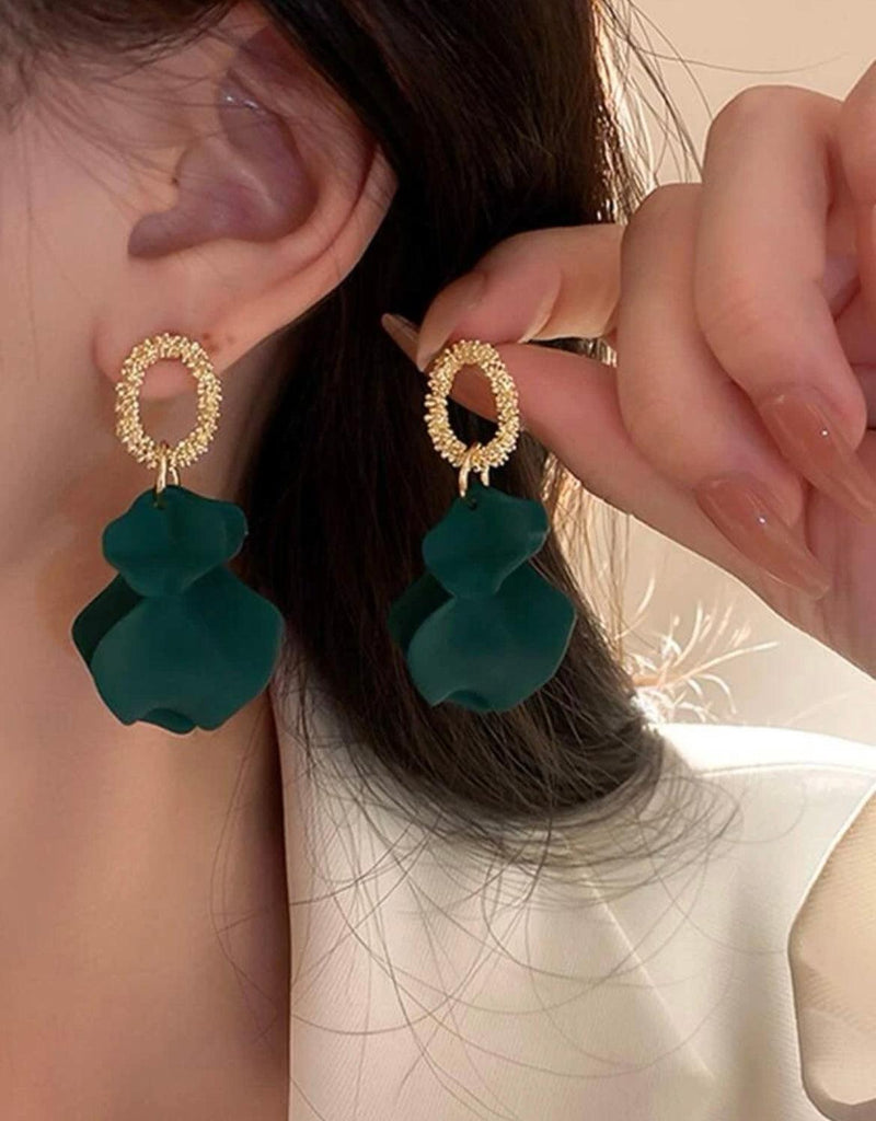 Petal Tassel Drop Earrings - Naxita Closet