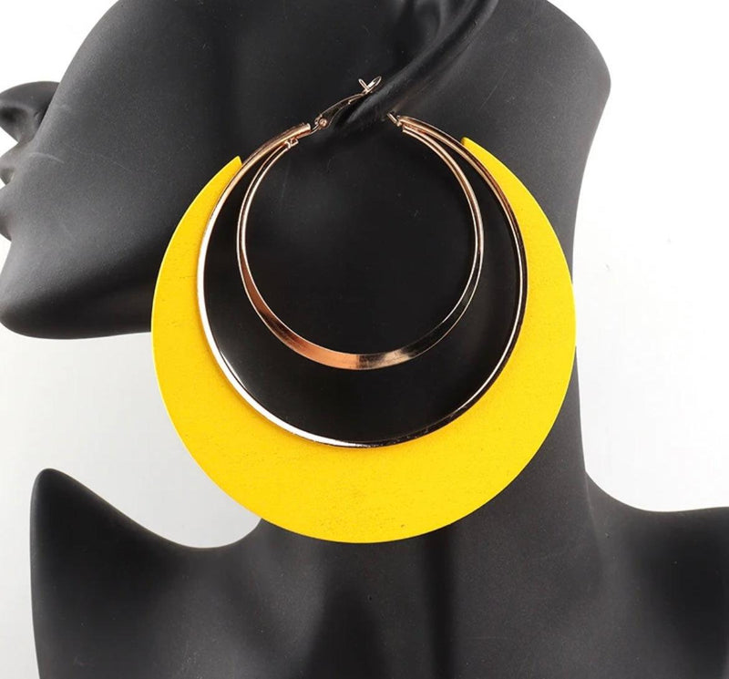 Huge Gold Hoop Earrings - Naxita Closet