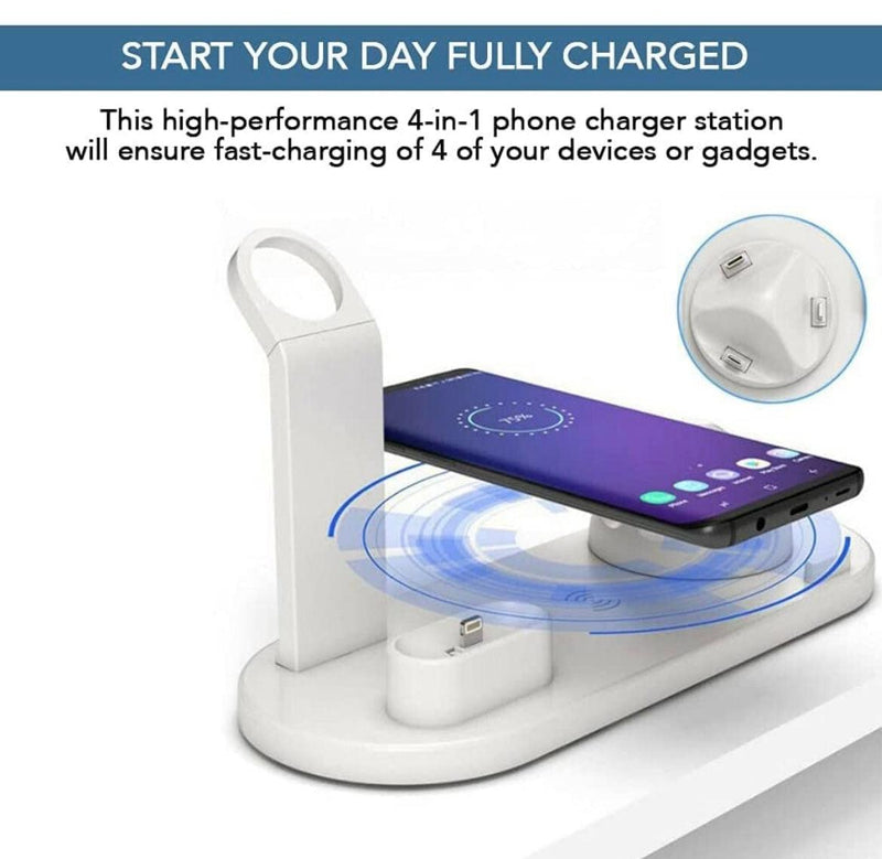 4 in 1 Wireless Charging Dock Charge Station - Naxita Closet