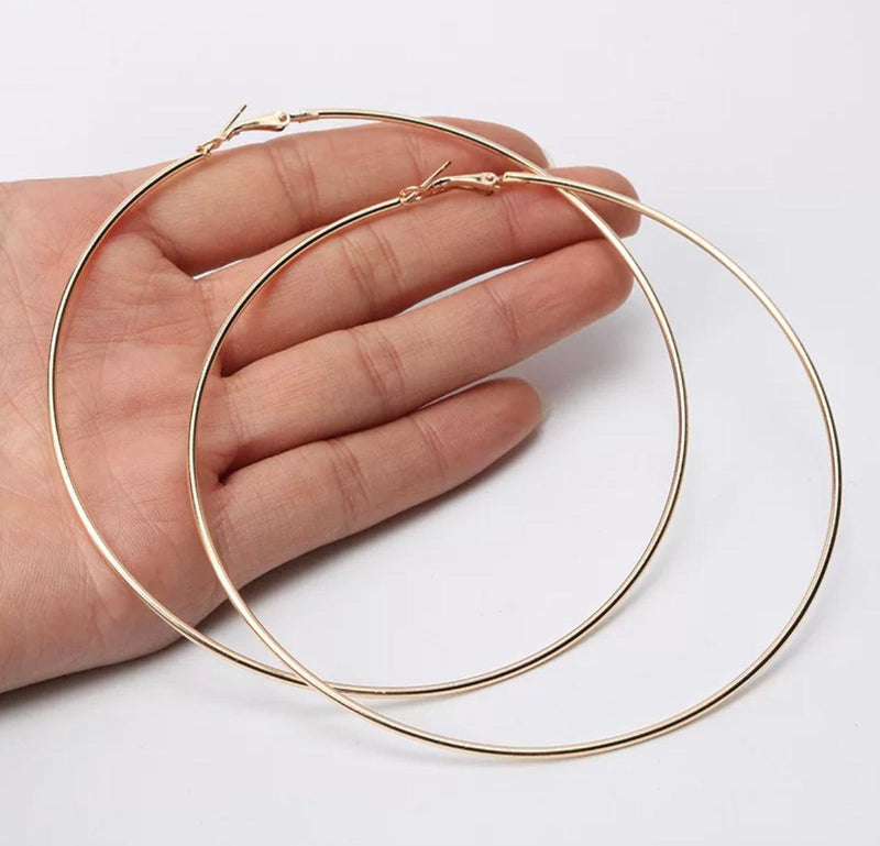 Super Big Hoop Earrings (11cm) - Naxita Closet