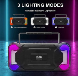 Portable Speaker, with Fun Light. Suitable for Outdoor, Home, Party, Beach, Travel. - Naxita Closet