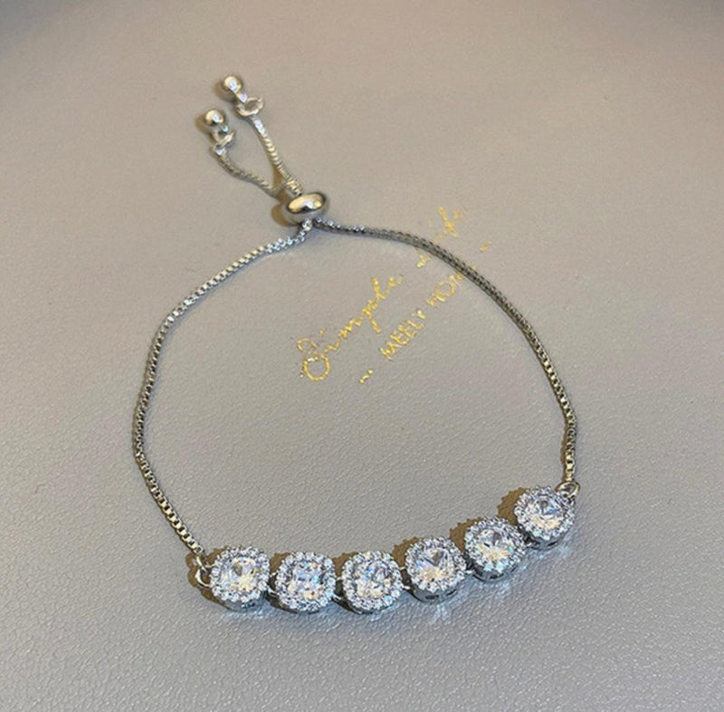 Rhinestone Luxurious Sparkling Adjustable Zircon Bracelets Bracelet - Naxita Closet