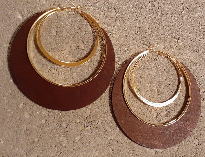 Huge Gold Hoop Earrings - Naxita Closet